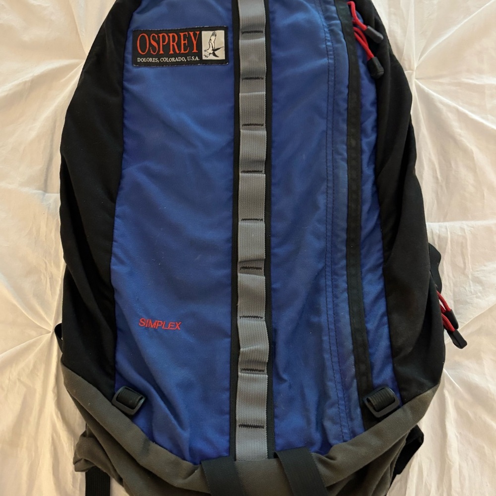 OSPREY Simplex Blue and Black Backpack